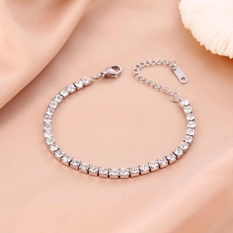 Diamantenarmband Silber