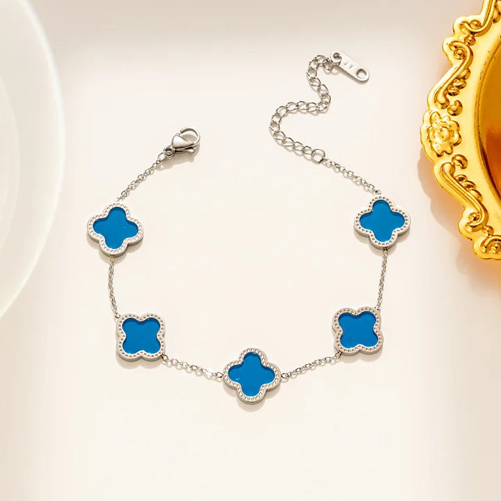 Esencia Clover Armband Silber