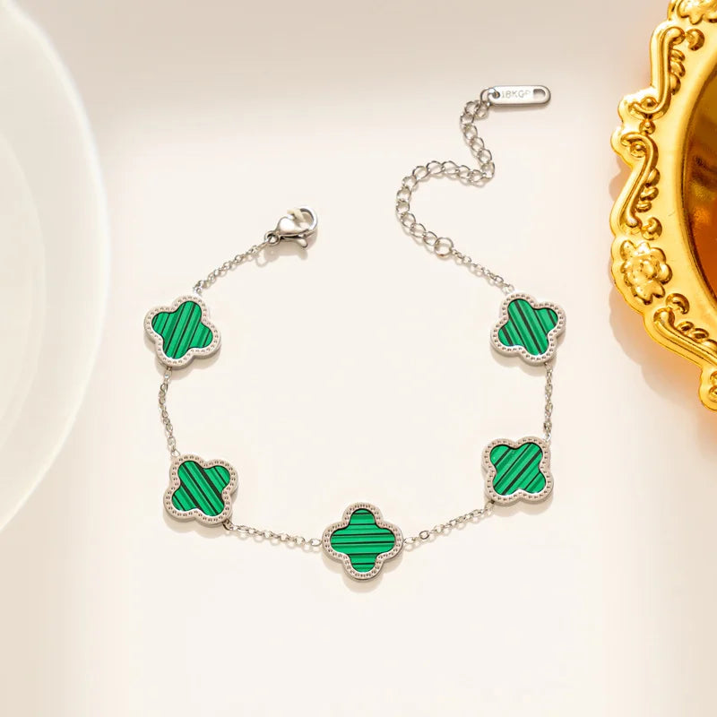 Esencia Clover Armband Silber