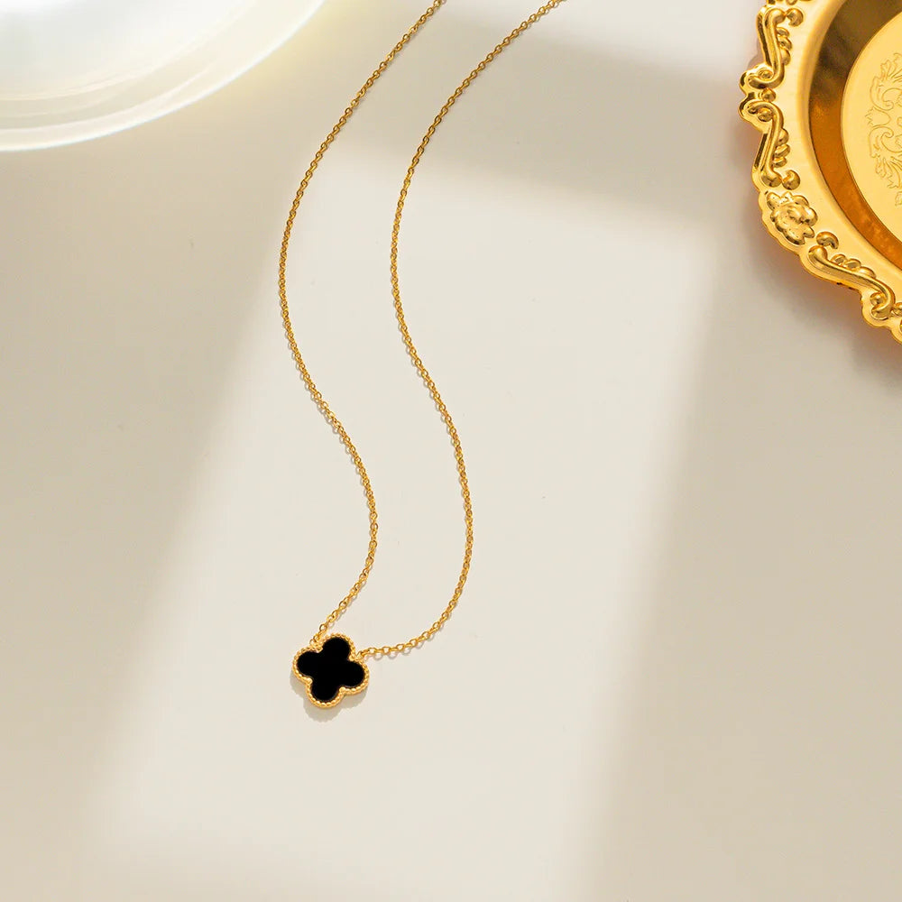 Rosa de Luz Clover Kette Gold