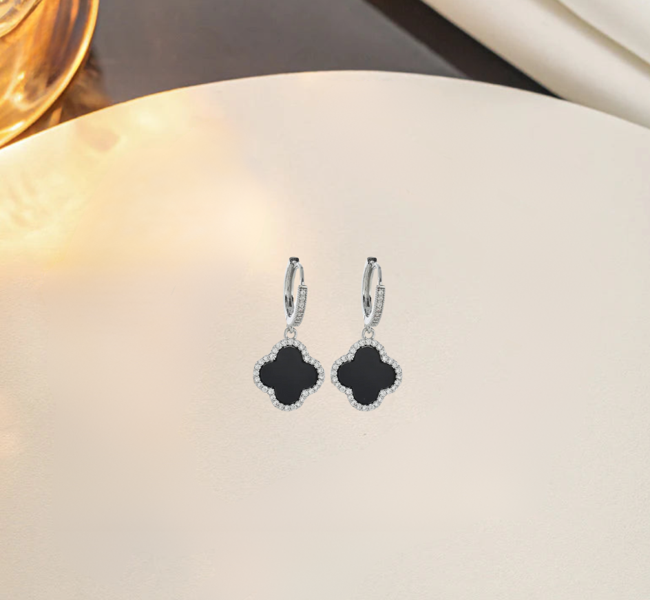 Luz Clover Ohrringe Silber