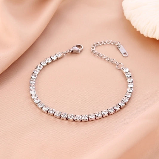 Diamantenarmband Silber