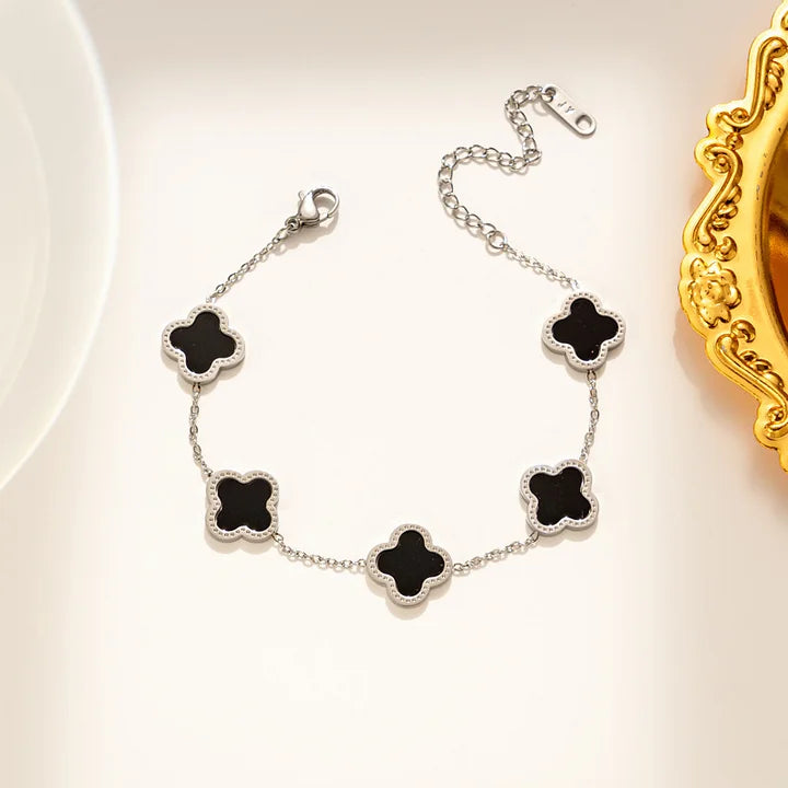 Esencia Clover Armband Silber